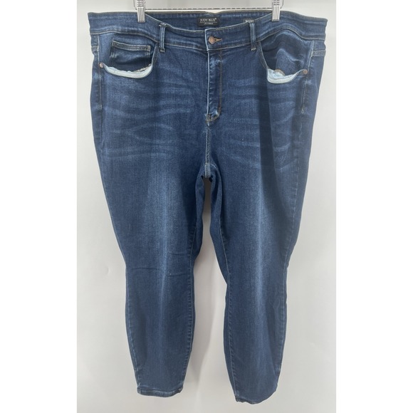 Judy Blue Denim - Judy Blue Skinny Fit Jeans 24W Medium Wash Blue Stretch 29" Inseam